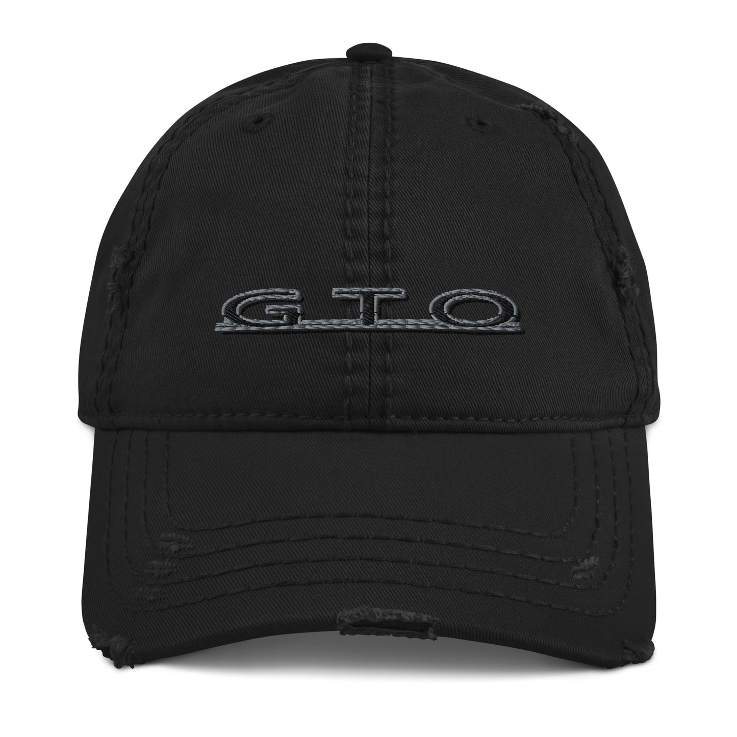 Pontiac GTO Distressed Dad Hat Black