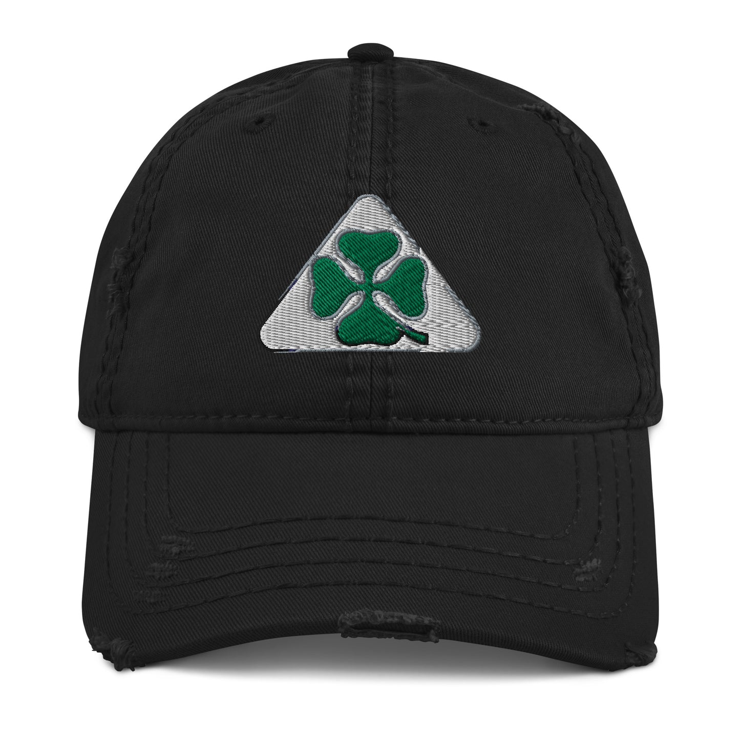 Alfa Romeo Quadrifoglio Distressed Dad Hat Black