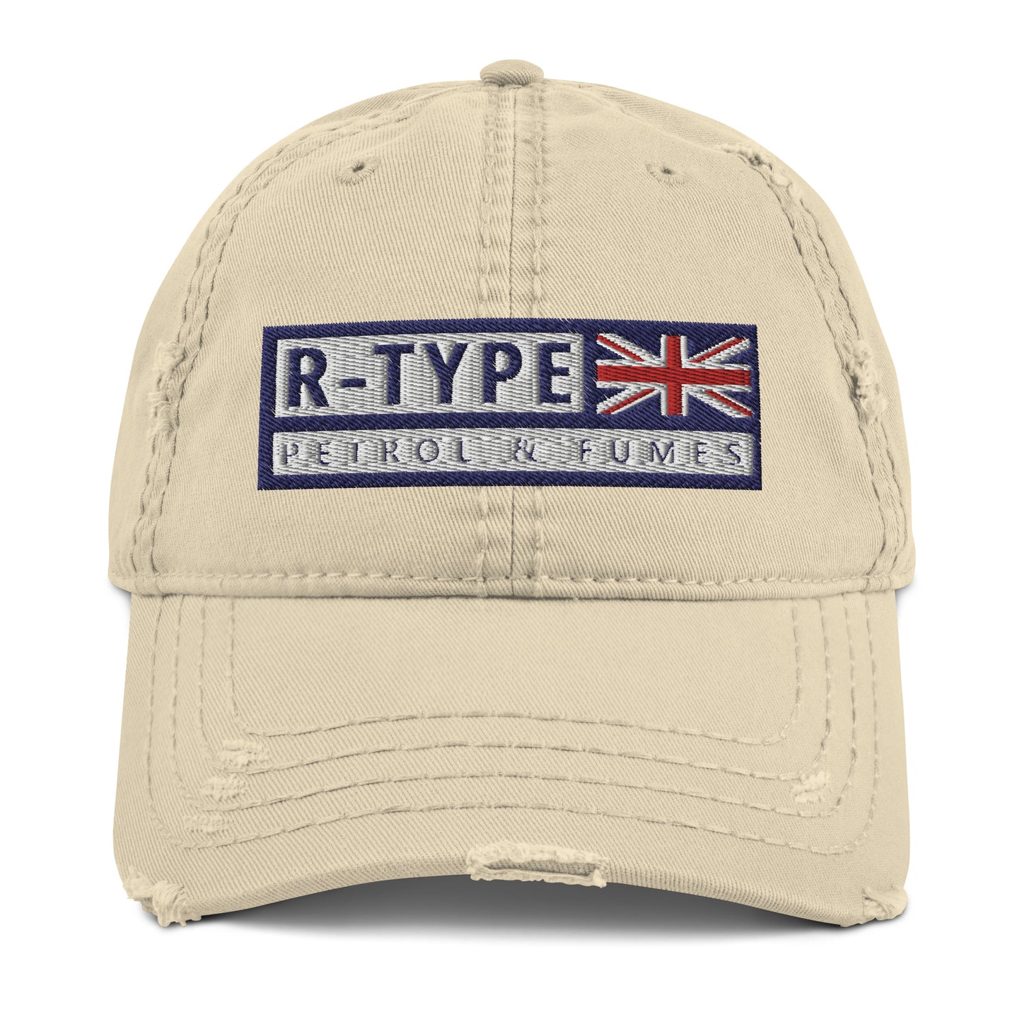 R-Type UK Distressed Dad Hat Khaki