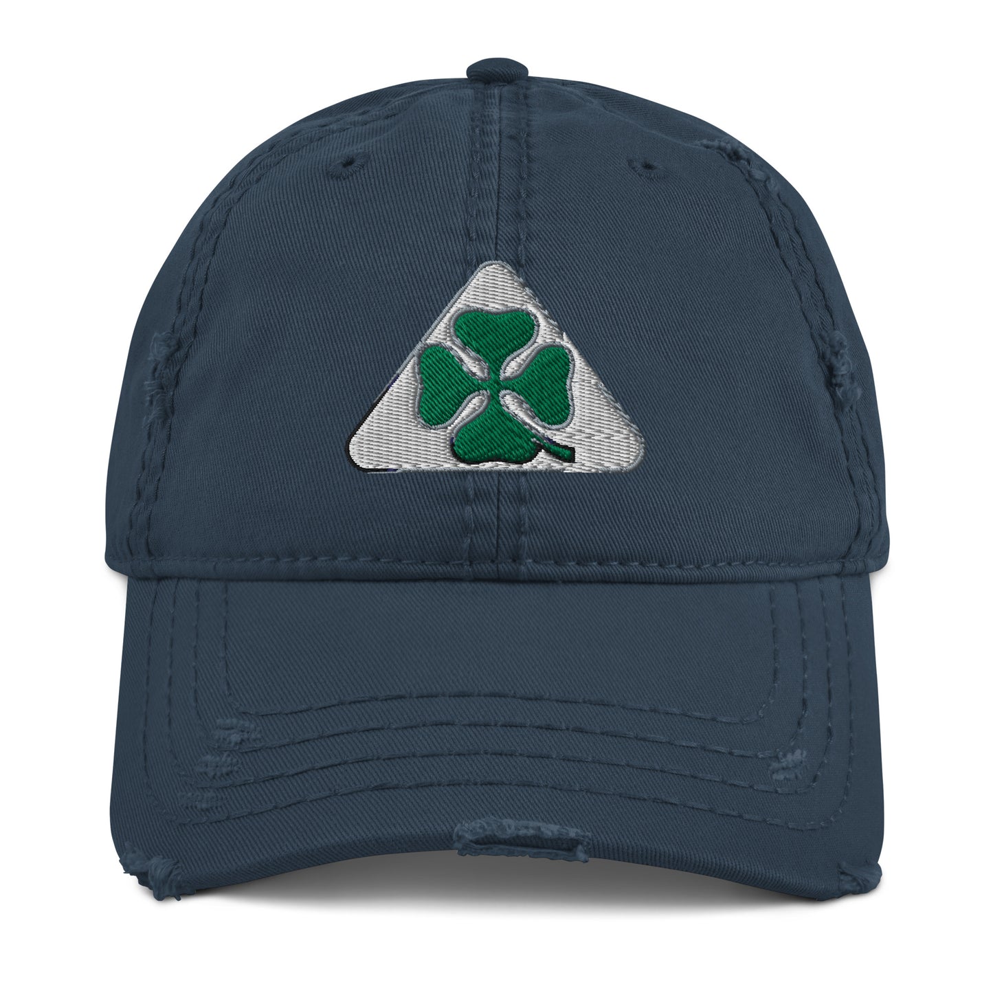 Alfa Romeo Quadrifoglio Distressed Dad Hat Navy