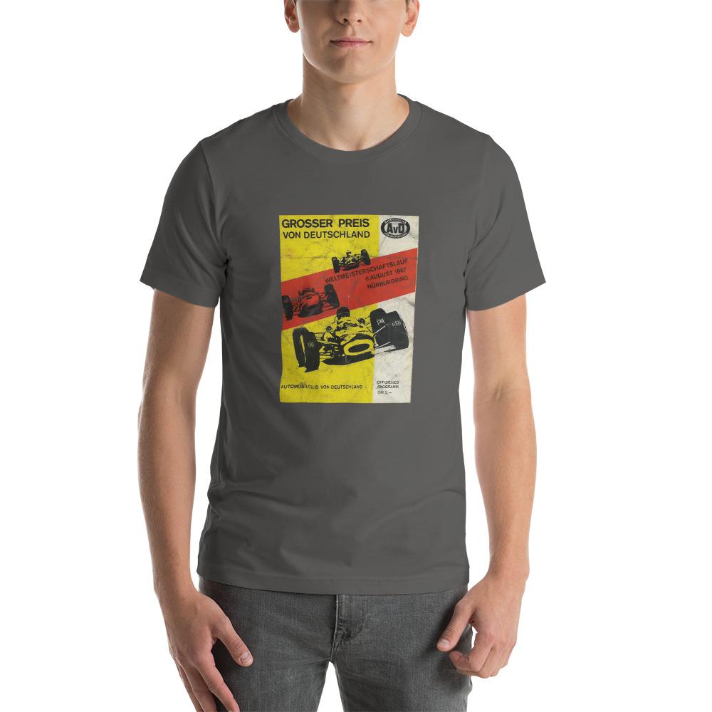 Classic German Grand Prix Poster T-shirt Asphalt