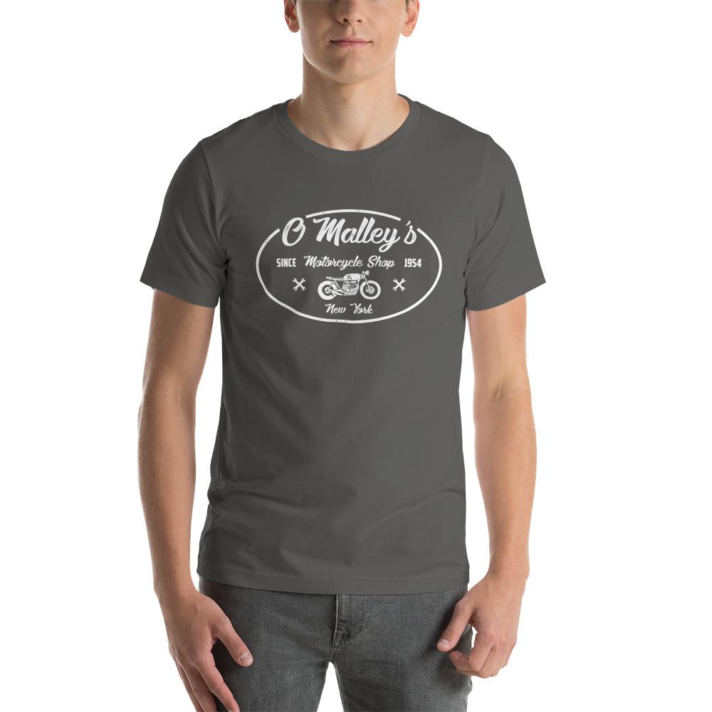 O'Malley's Classic Motorcycle Shop T-shirt Asphalt