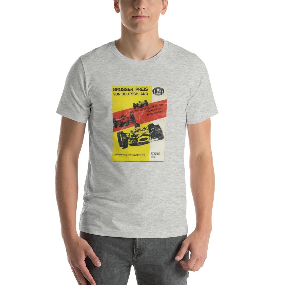 Classic German Grand Prix Poster T-shirt Athletic Heather