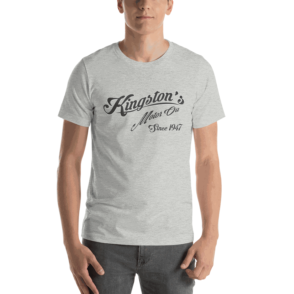 Kingston's Motor Oil Classic Logo T-shirt Athletic Heather