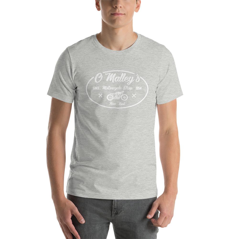 O'Malley's Classic Motorcycle Shop T-shirt Athletic Heather