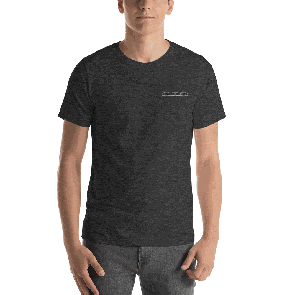 Pontiac GTO Embroidered T-shirt Dark Grey Heather