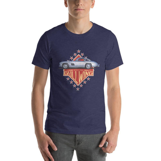 Mercedes 300SL Gullwing T-shirt Heather Midnight Navy