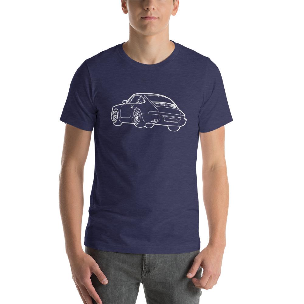 Porsche 911 Printed T-shirt Heather Midnight Navy