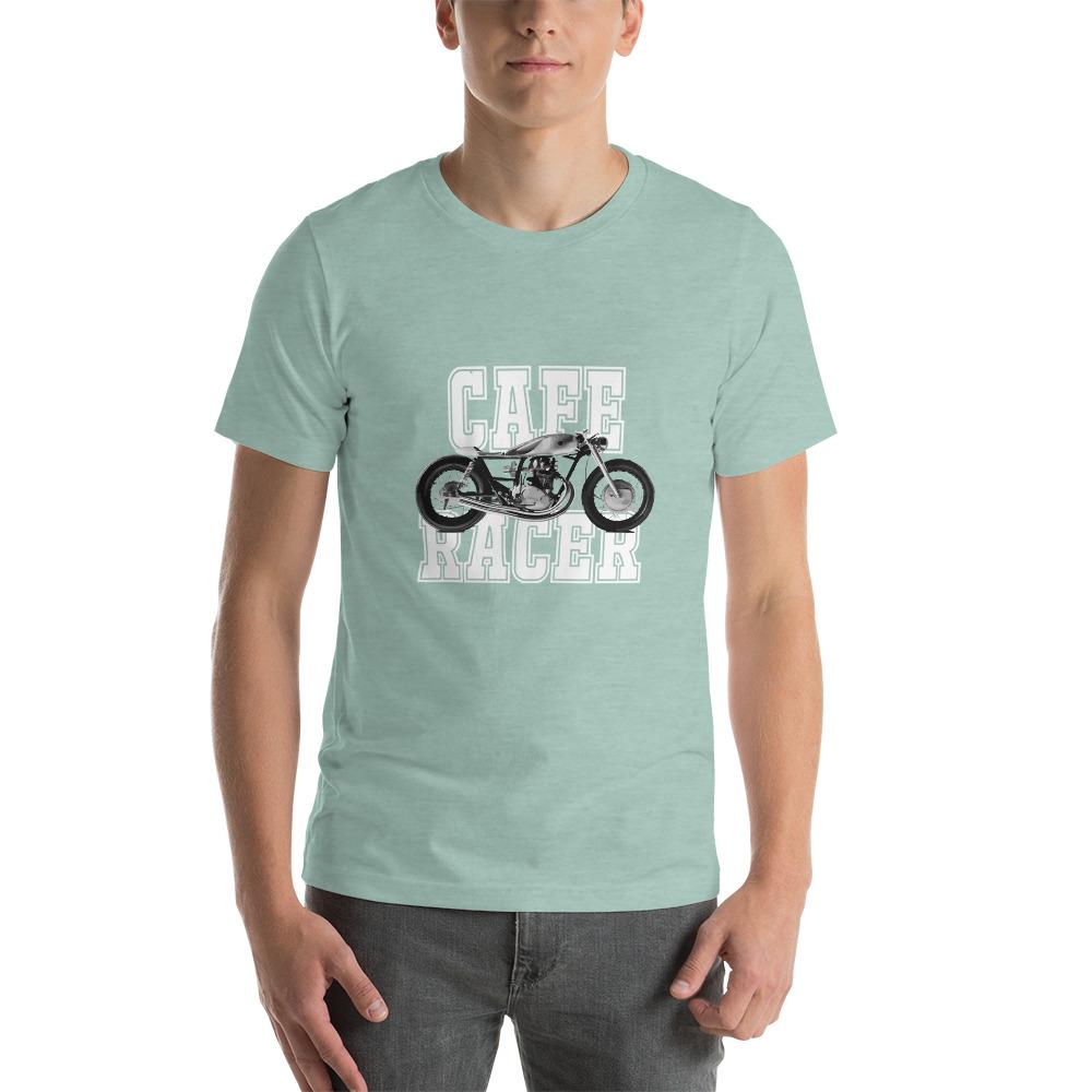 Cafe Racer T-shirt Heather Prism Dusty Blue