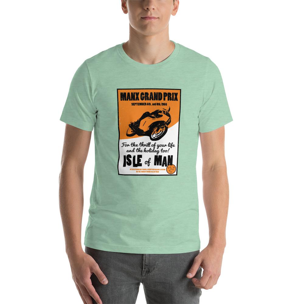 Classic Manx Motorcycle Grand Prix Poster T-shirt