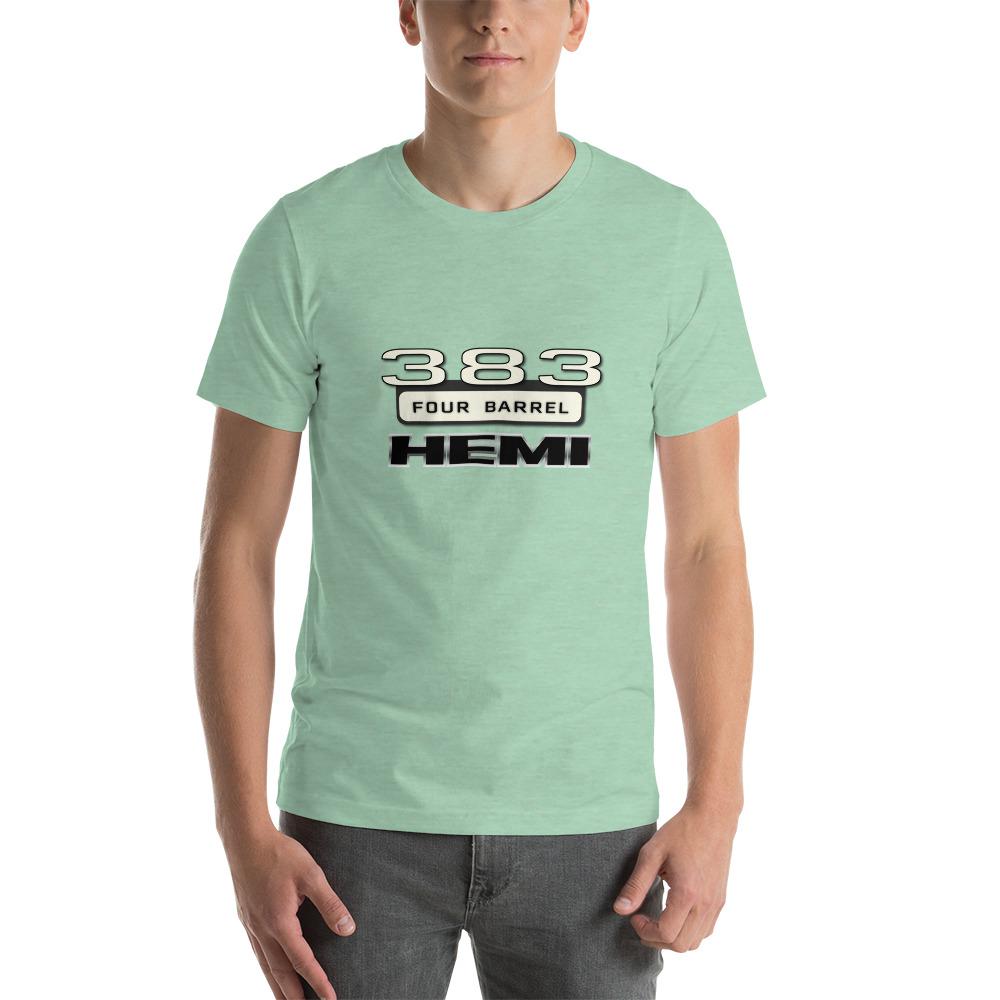 Chrysler Hemi 383 Four Barrel T-Shirt Heather Prism Mint