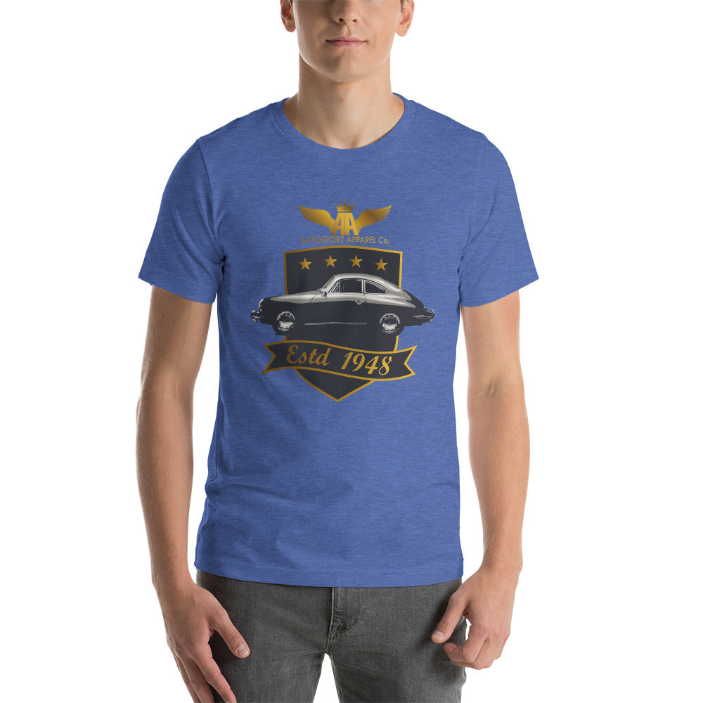 Classic Porsche 356 T-shirt Heather True Royal