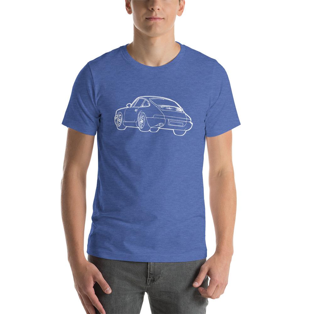 Porsche 911 Printed T-shirt Heather True Royal