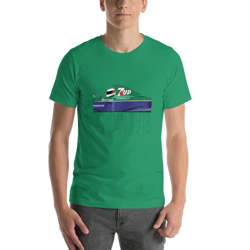 Michael Schumacher Formula One Jordan 191B T-shirt Kelly