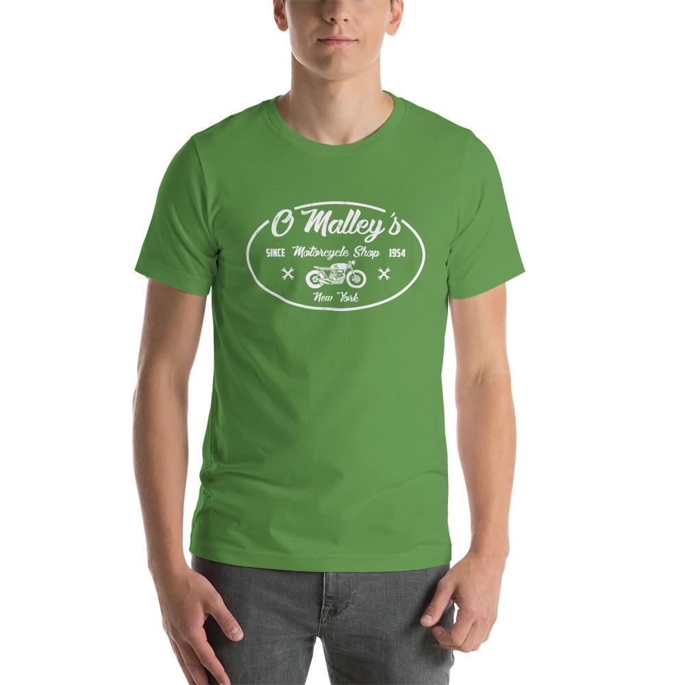 O'Malley's Classic Motorcycle Shop T-shirt Leaf