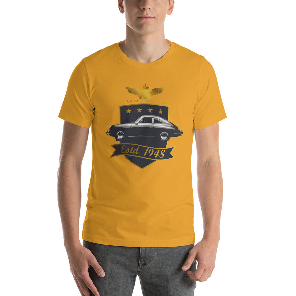 Classic Porsche 356 T-shirt Mustard