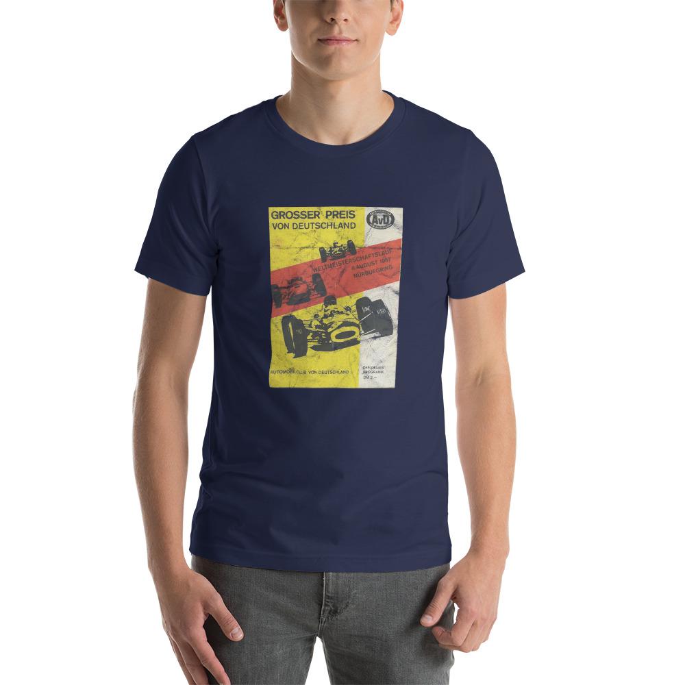 Classic German Grand Prix Poster T-shirt Navy