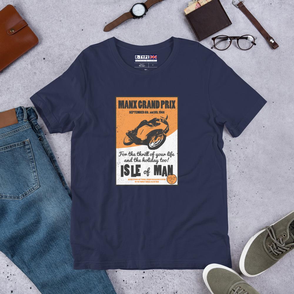 Classic Manx Motorcycle Grand Prix Poster T-shirt