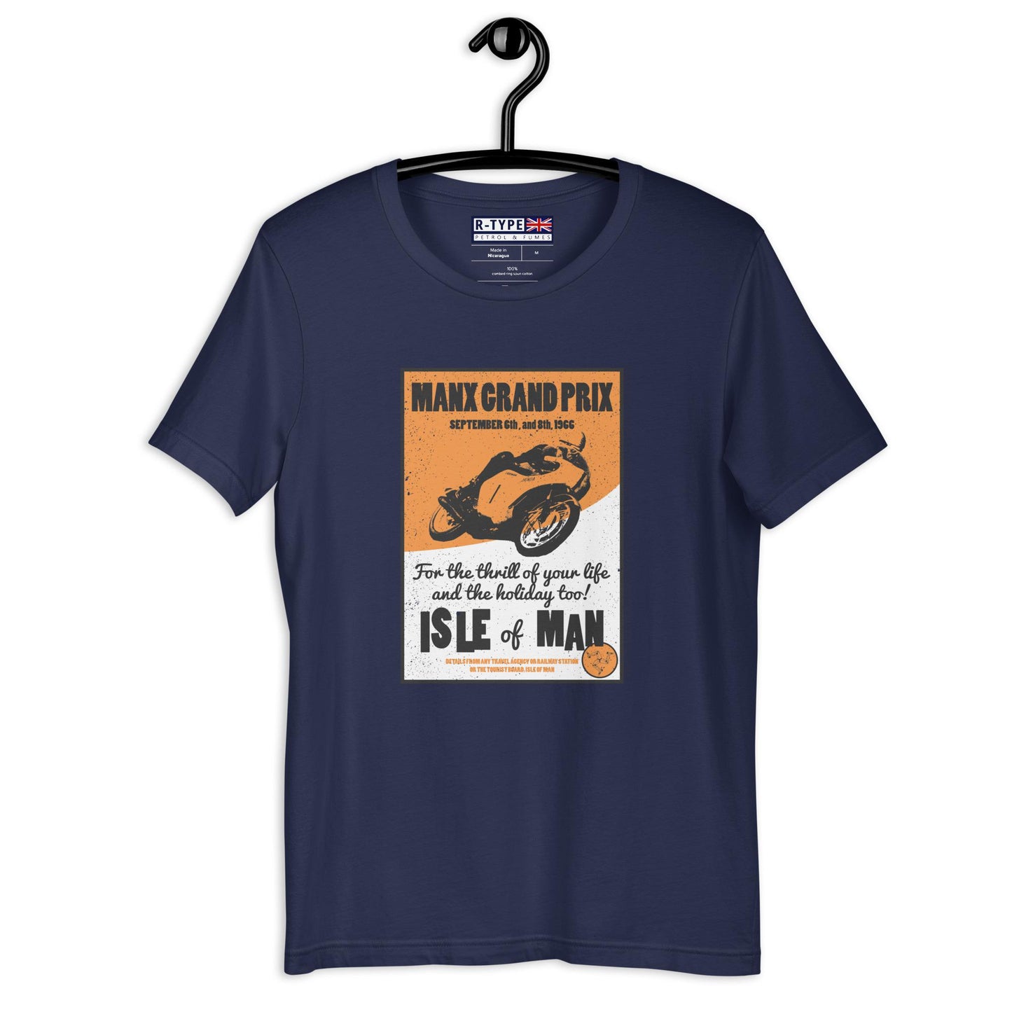 Classic Manx Motorcycle Grand Prix Poster T-shirt