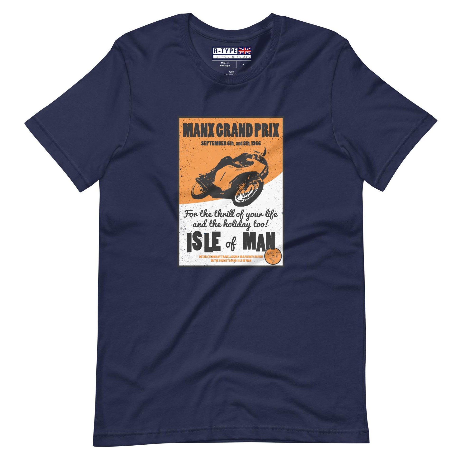 Classic Manx Motorcycle Grand Prix Poster T-shirt