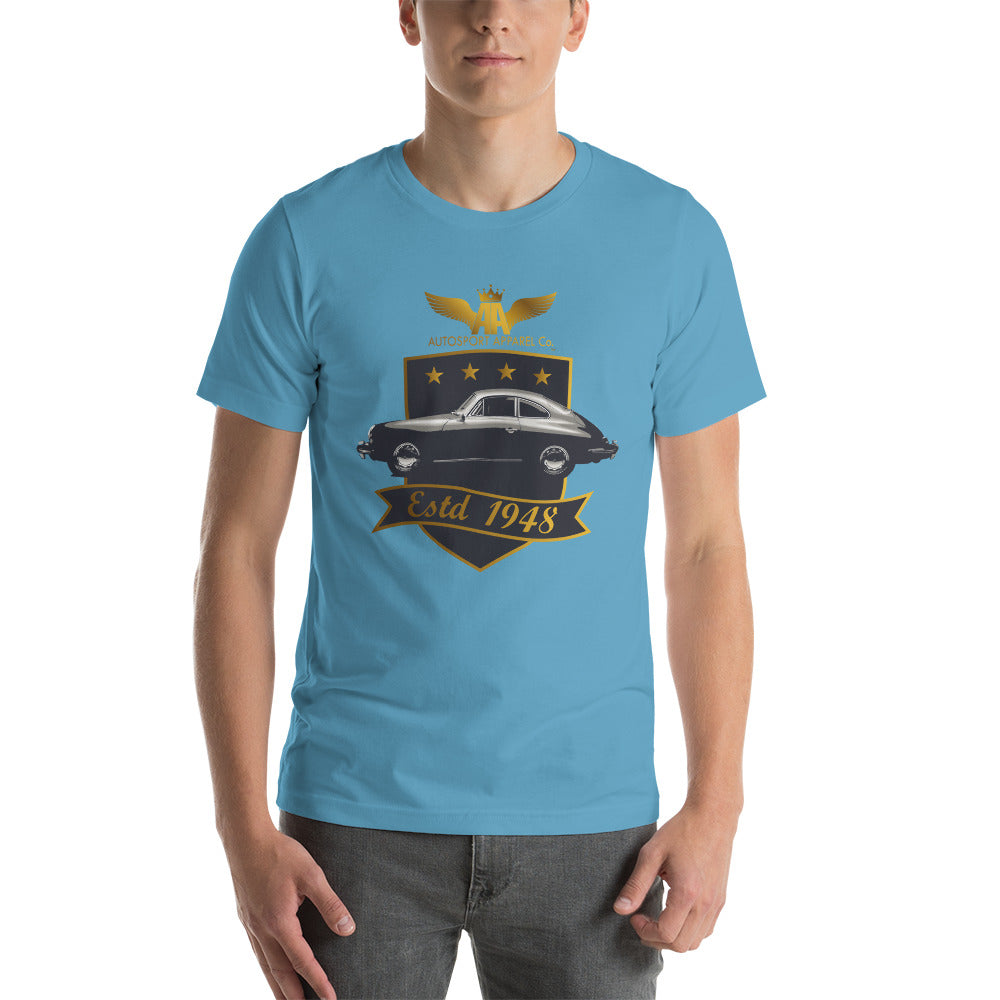 Classic Porsche 356 T-shirt Ocean Blue