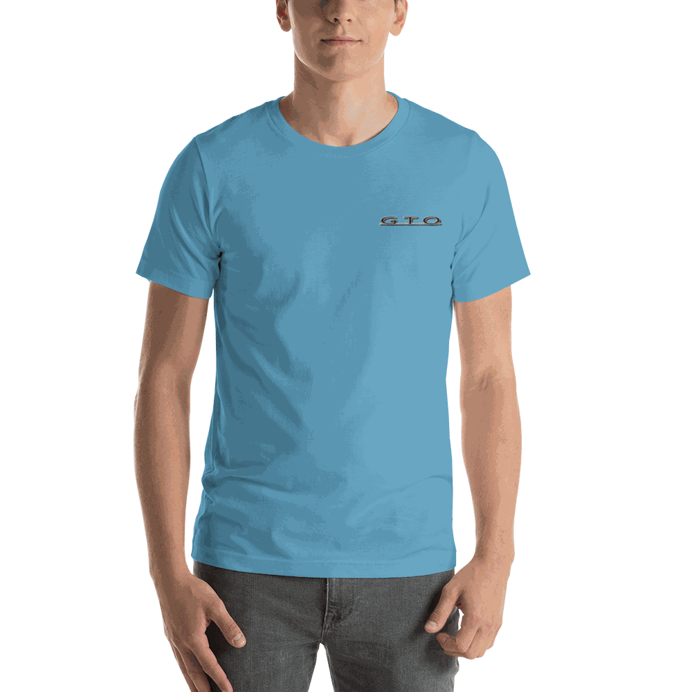 Pontiac GTO Embroidered T-shirt Ocean Blue