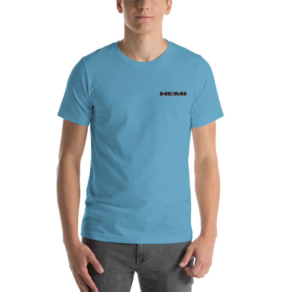 Chrysler Hemi Embroidered T-shirt Ocean Blue