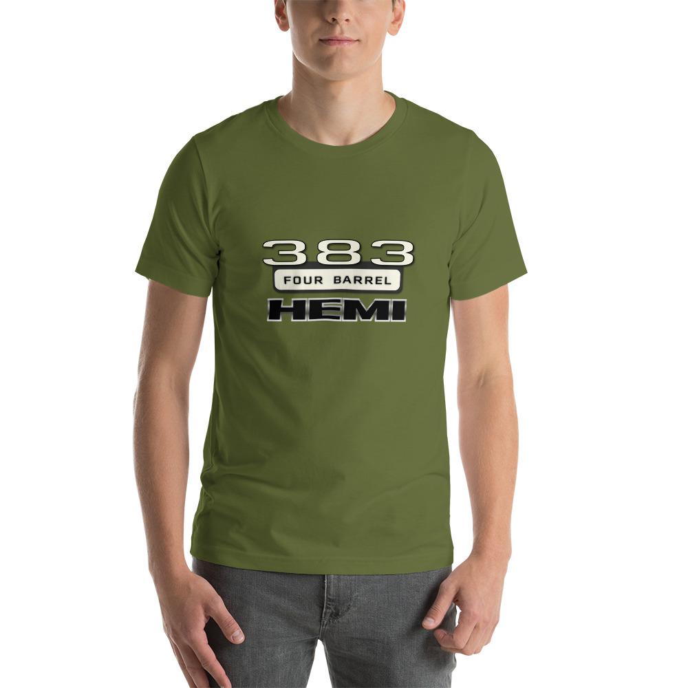 Chrysler Hemi 383 Four Barrel T-Shirt Olive