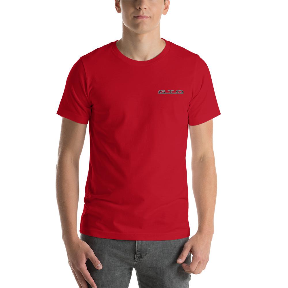 Pontiac GTO Embroidered T-shirt Red