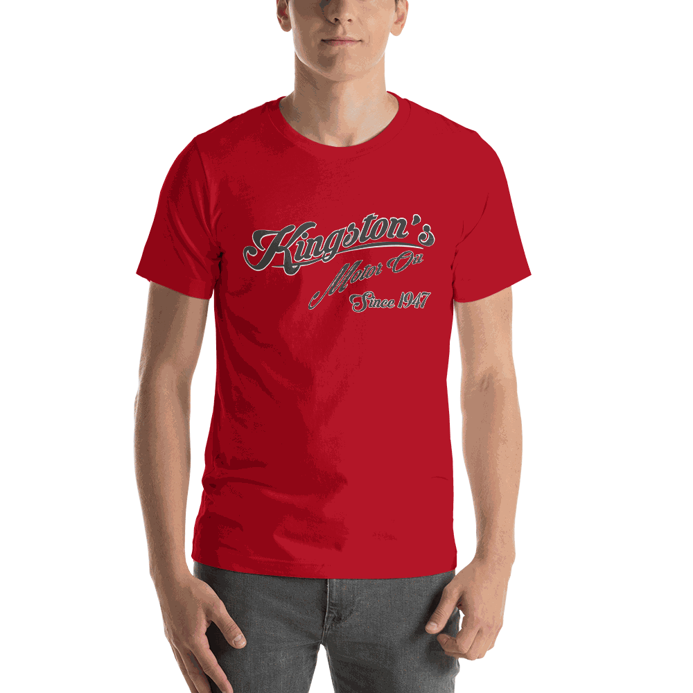 Kingston's Motor Oil Classic Logo T-shirt Red