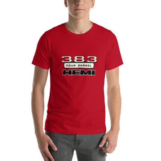 Chrysler Hemi 383 Four Barrel T-Shirt Red