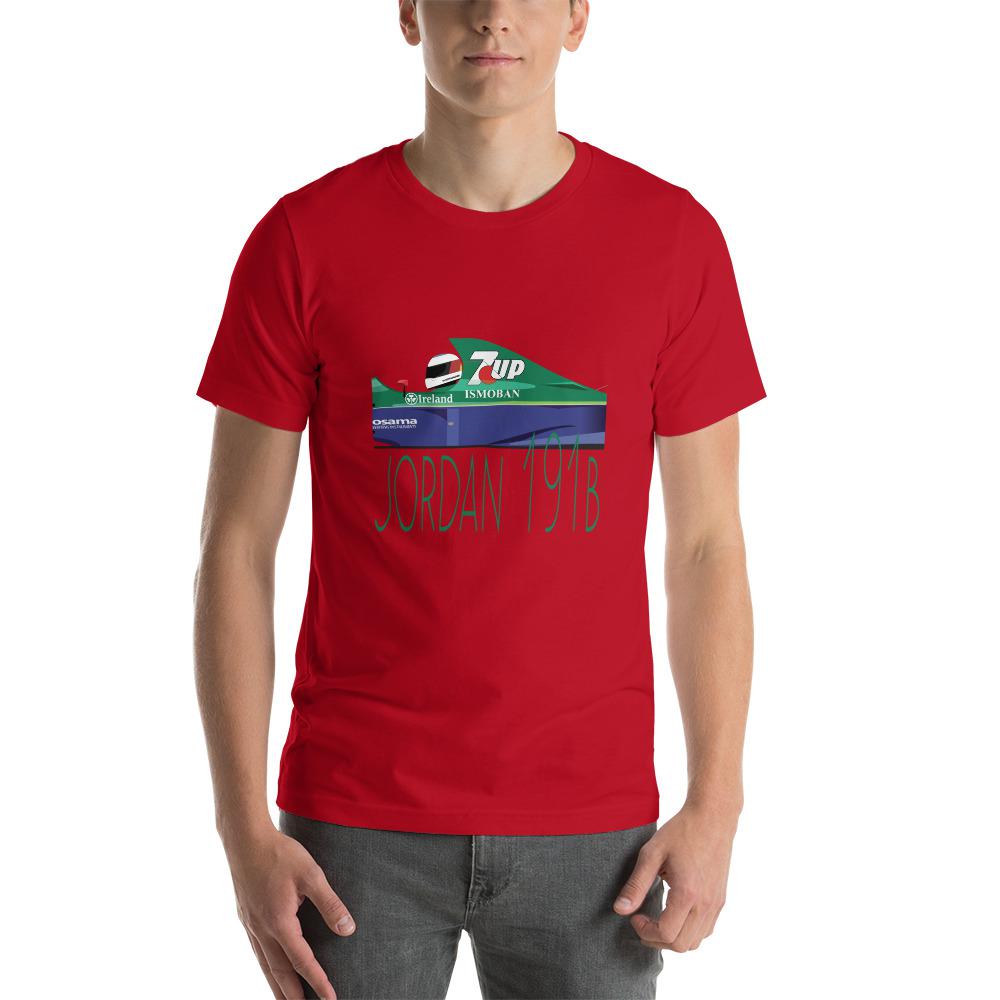 Michael Schumacher Formula One Jordan 191B T-shirt Red